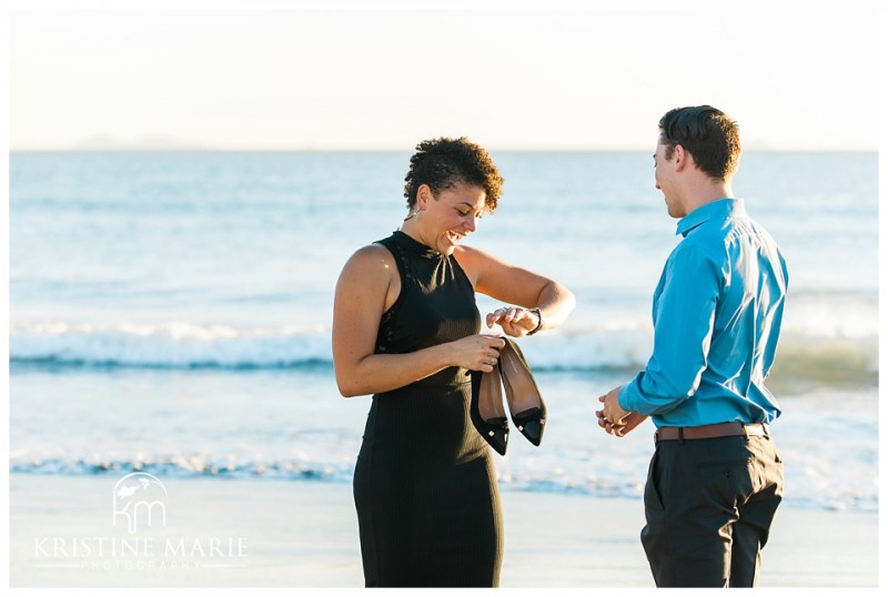 Surprise Sunset Proposal Coronado San Diego Beach Photographer | Kristine Marie Photography | © www.kristinemariephotography.com (15)