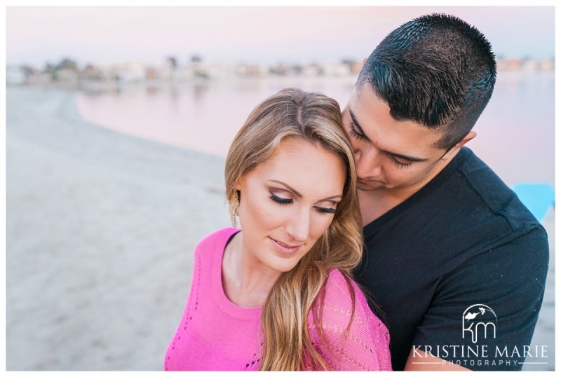 Romantic Sunset Engagement Boats and Beach Cruisers | Mission Bay San Diego Photographer | Kristine Marie Photography © www.kristinemariephotography.com (19)