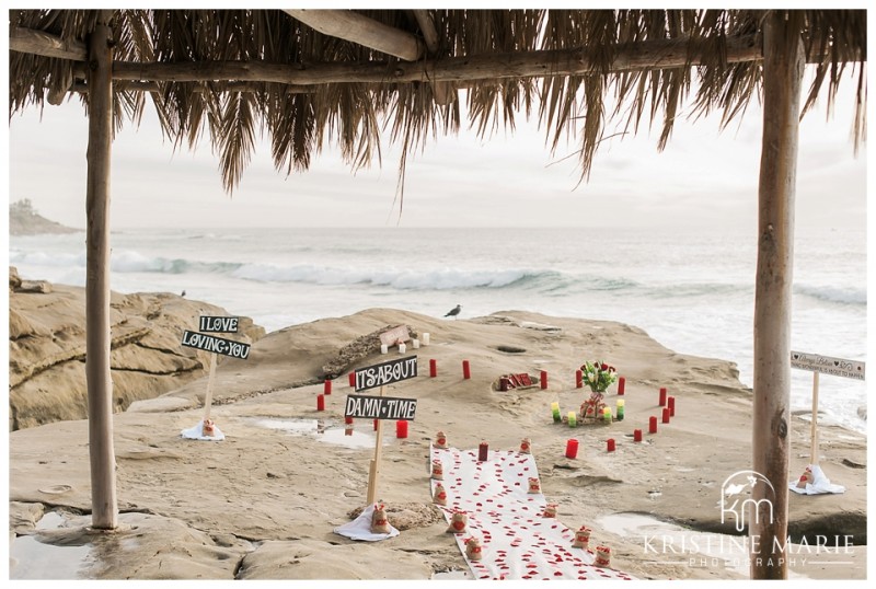 Romantic Surprise Windandsea Beach La Jolla Proposal San Diego Engagement Photographer | Kristine Marie Photography © www.kristinemariephotography.com (5)