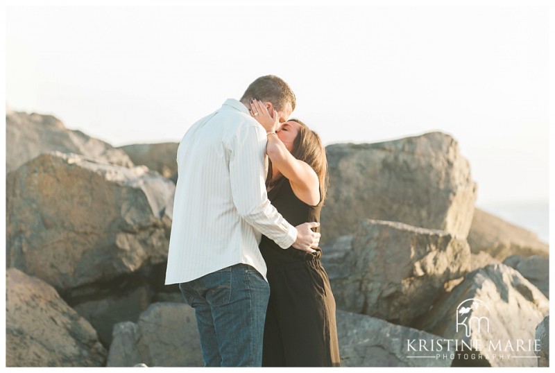 Romantic Hotel Del Coronado Beach Surprise Proposal San Diego Sunset Engagement Photographer | © Kristine Marie Photography | www.kristinemariephotography.com (6)