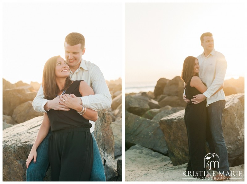 Romantic Hotel Del Coronado Beach Surprise Proposal San Diego Sunset Engagement Photographer | © Kristine Marie Photography | www.kristinemariephotography.com (13)