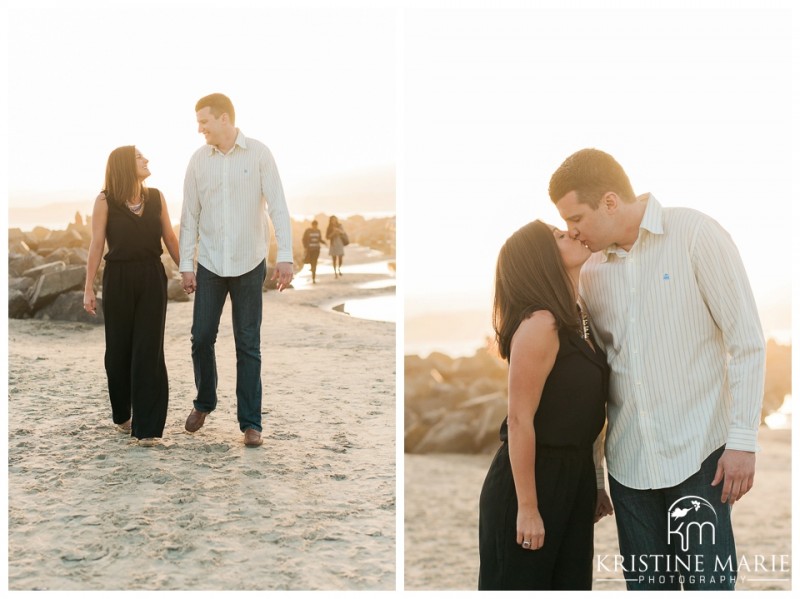 Romantic Hotel Del Coronado Beach Surprise Proposal San Diego Sunset Engagement Photographer | © Kristine Marie Photography | www.kristinemariephotography.com (16)