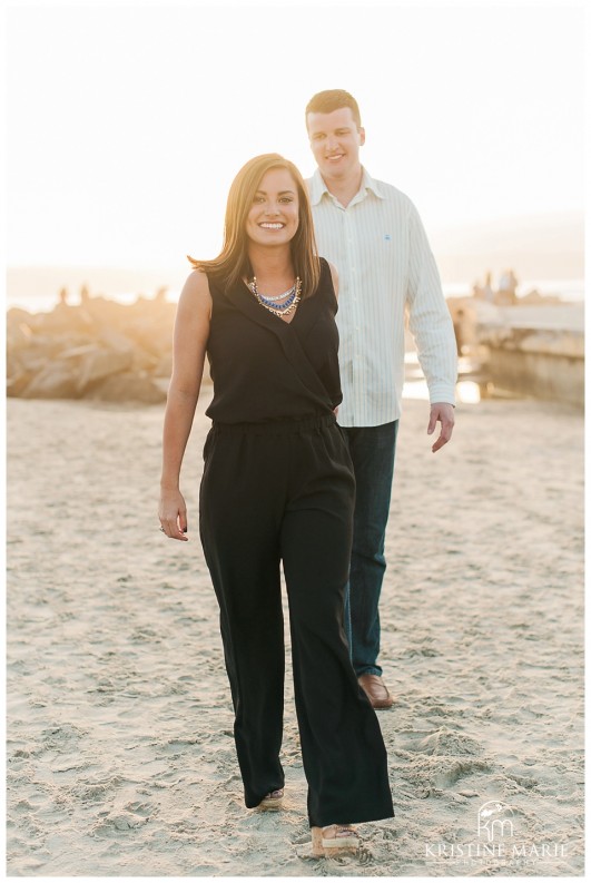 Romantic Hotel Del Coronado Beach Surprise Proposal San Diego Sunset Engagement Photographer | © Kristine Marie Photography | www.kristinemariephotography.com (17)