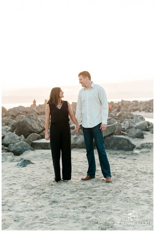 Romantic Hotel Del Coronado Beach Surprise Proposal San Diego Sunset Engagement Photographer | © Kristine Marie Photography | www.kristinemariephotography.com (21)