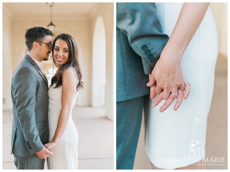 Balboa Park Engagement Photo | © Kristine Marie Photography | www.kristinemariephotography.com