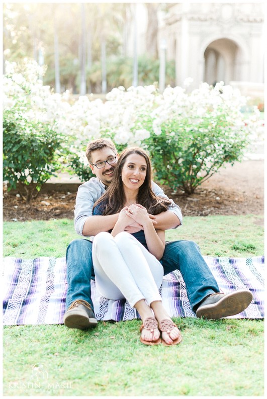 Balboa Park Engagement Photo | © Kristine Marie Photography | www.kristinemariephotography.com