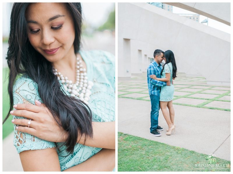 Downtown San Diego Gaslamp Convention Center Engagement Photo | © Kristine Marie Photography www.kristinemariephotography.com (11)