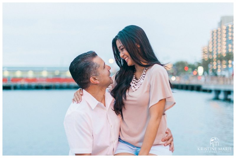 Downtown San Diego Gaslamp Convention Center Engagement Photo | © Kristine Marie Photography www.kristinemariephotography.com (16)