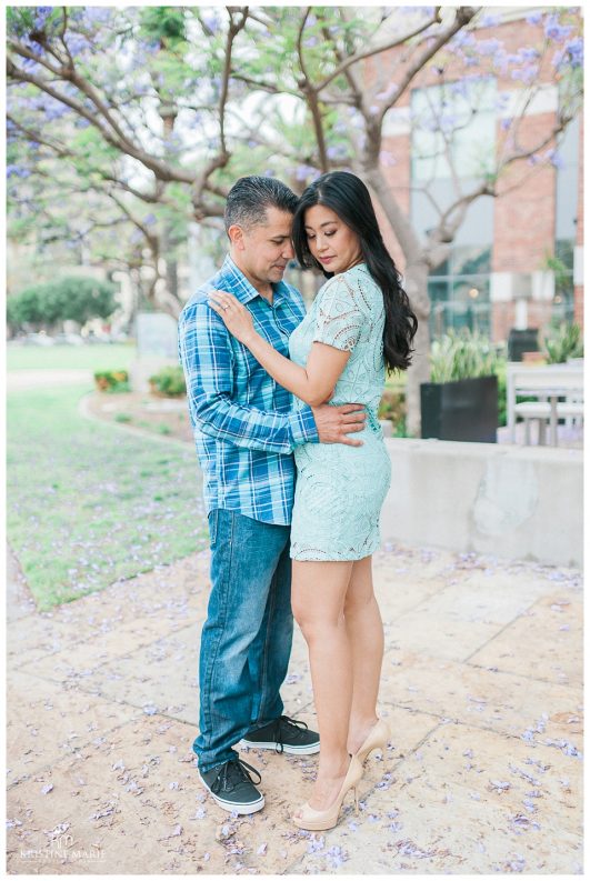 Downtown San Diego Gaslamp Convention Center Engagement Photo | © Kristine Marie Photography www.kristinemariephotography.com (5)