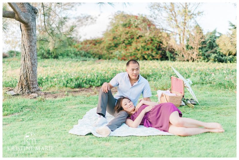 Picnic Kate O Sessions Park | Windandsea Beach La Jolla San Diego Engagement Photo | © Kristine Marie Photography www.kristinemariephotography.com (6)