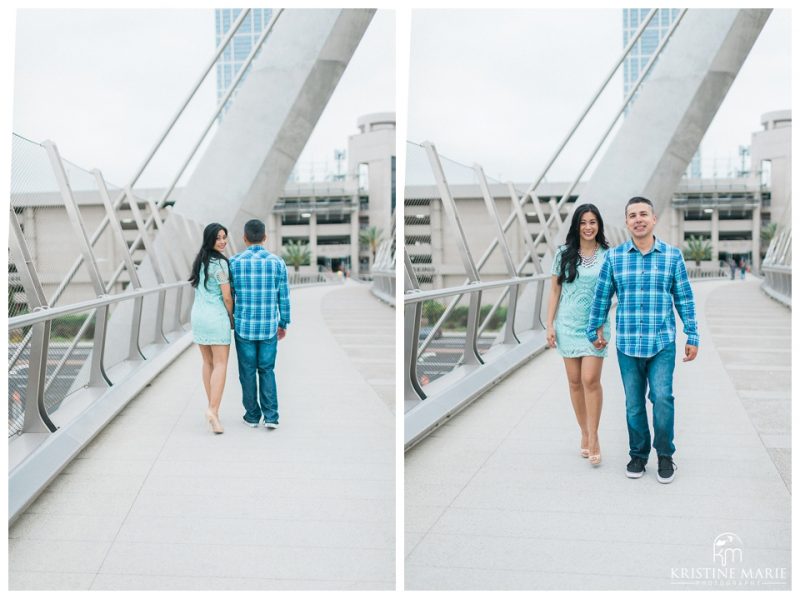 Downtown San Diego Gaslamp Convention Center Engagement Photo | © Kristine Marie Photography www.kristinemariephotography.com (7)