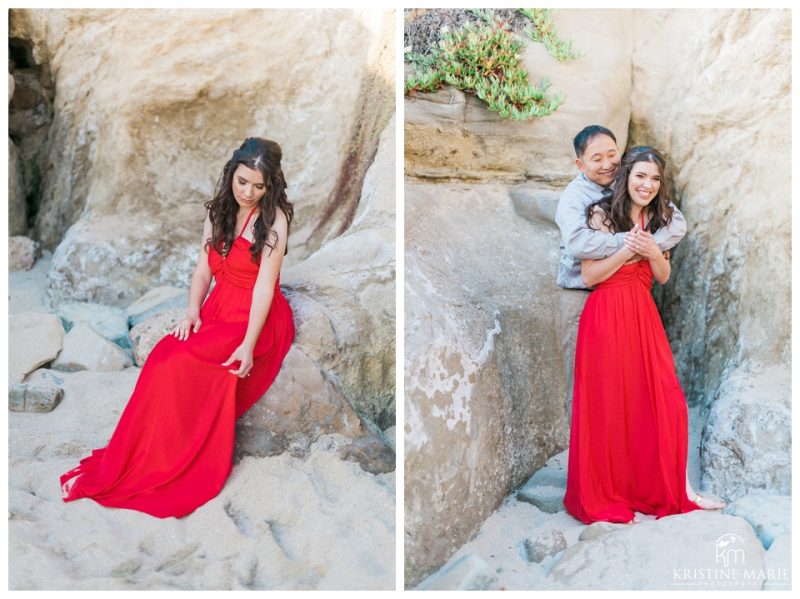 La Jolla Cove Beach Engagement Photos San Diego Photographer | © Kristine Marie Photography | www.kristinemariephotography.com (8)