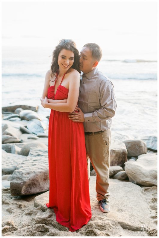 La Jolla Cove Beach Engagement Photos San Diego Photographer | © Kristine Marie Photography | www.kristinemariephotography.com (15)