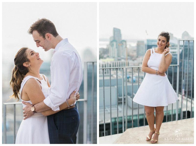 Rooftop Engagement Downtown San Diego Photo| Hilton Bayfront | © Kristine Marie Photography www.kristinemariephotography.com (16)