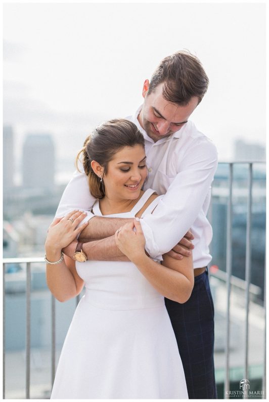 Rooftop Engagement Downtown San Diego Photo| Hilton Bayfront | © Kristine Marie Photography www.kristinemariephotography.com (2)