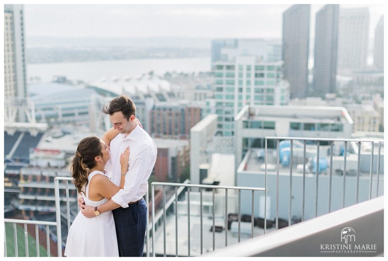 Rooftop Engagement Downtown San Diego Photo| Hilton Bayfront | © Kristine Marie Photography www.kristinemariephotography.com (4)