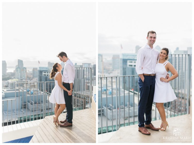 Rooftop Engagement Downtown San Diego Photo| Hilton Bayfront | © Kristine Marie Photography www.kristinemariephotography.com (6)