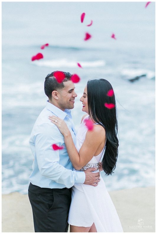 Romantic La Jolla Cove Beach Engagement | San Diego Wedding Photographer | © Kristine Marie Photography www.kristinemariephotography.com (12)