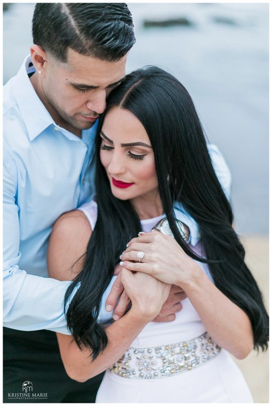 Romantic La Jolla Cove Beach Engagement | San Diego Wedding Photographer | © Kristine Marie Photography www.kristinemariephotography.com (15)