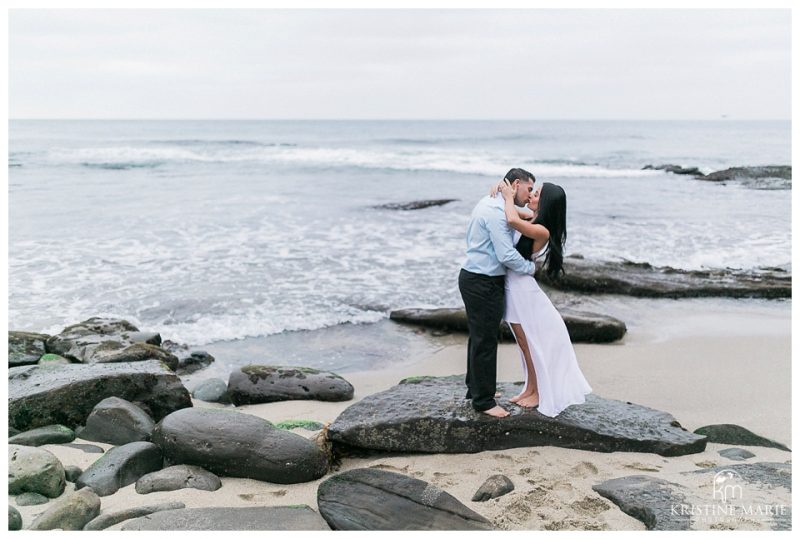 Romantic La Jolla Cove Beach Engagement | San Diego Wedding Photographer | © Kristine Marie Photography www.kristinemariephotography.com (19)