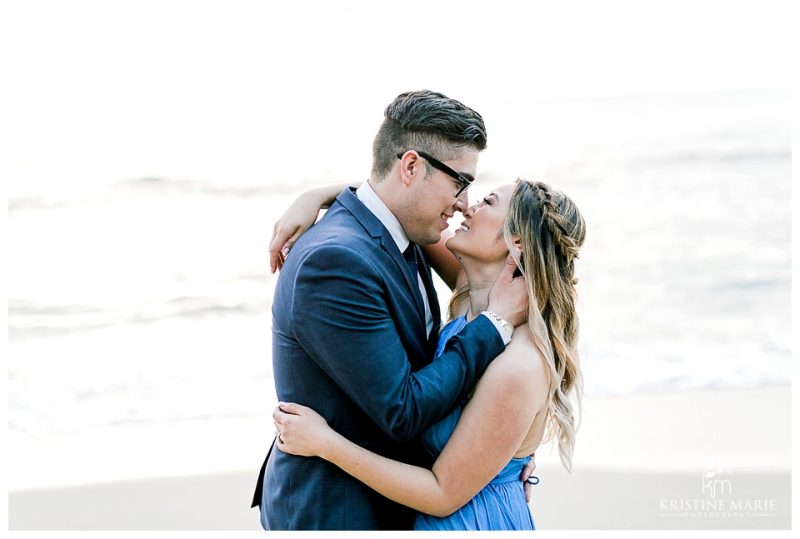 La Jolla Cove beach engagement | San Diego Romantic Wedding Photographer | © Kristine Marie Photography