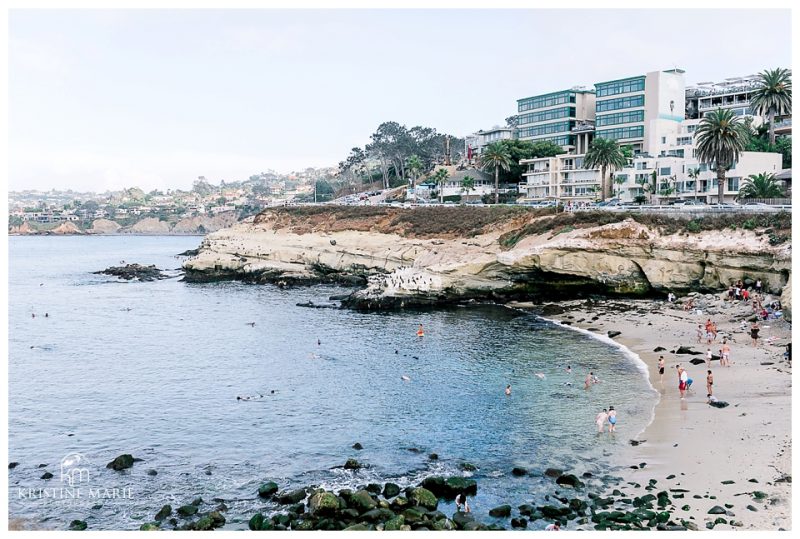 La Jolla Cove beach engagement | San Diego Romantic Wedding Photographer | © Kristine Marie Photography