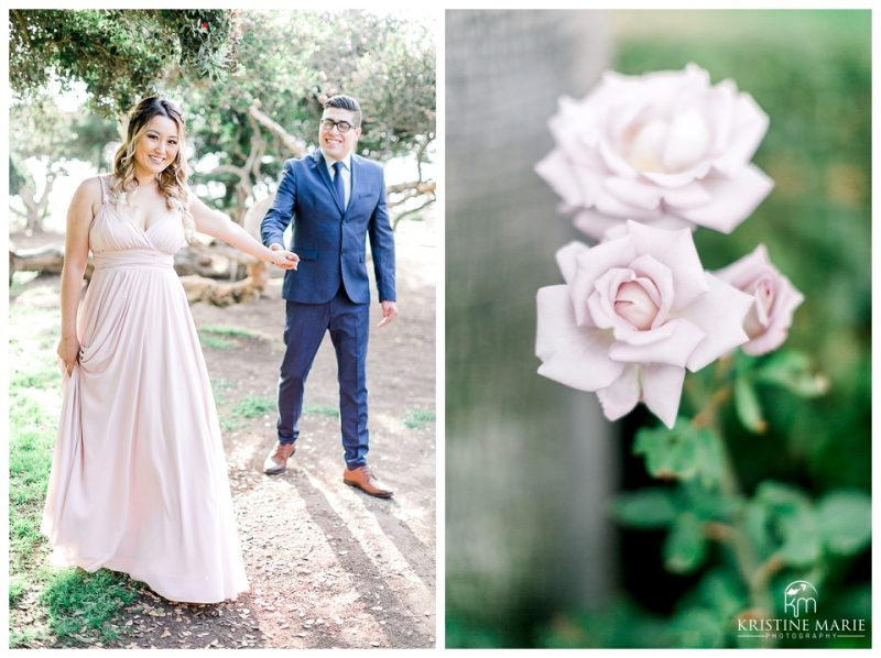 La Jolla Cove beach engagement | San Diego Romantic Wedding Photographer | © Kristine Marie Photography