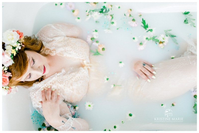 Romantic Milk Bath Photography | Tokyo Yokosuka Yokohama Photographer | © Kristine Marie Photography