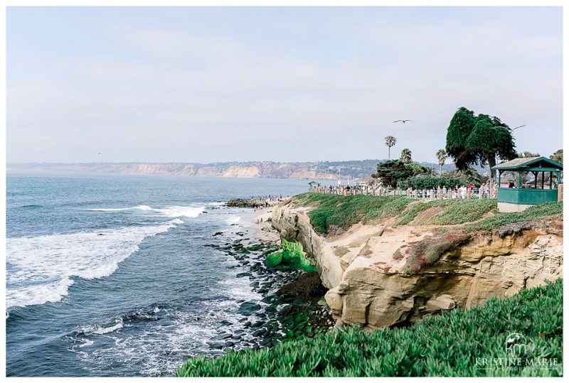 La Jolla Cove beach engagement | San Diego Romantic Wedding Photographer | © Kristine Marie Photography