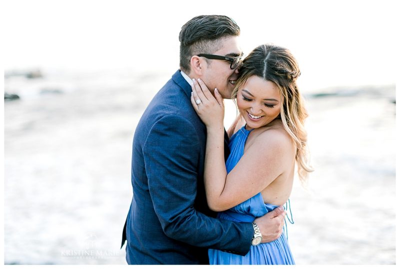 La Jolla Cove beach engagement | San Diego Romantic Wedding Photographer | © Kristine Marie Photography