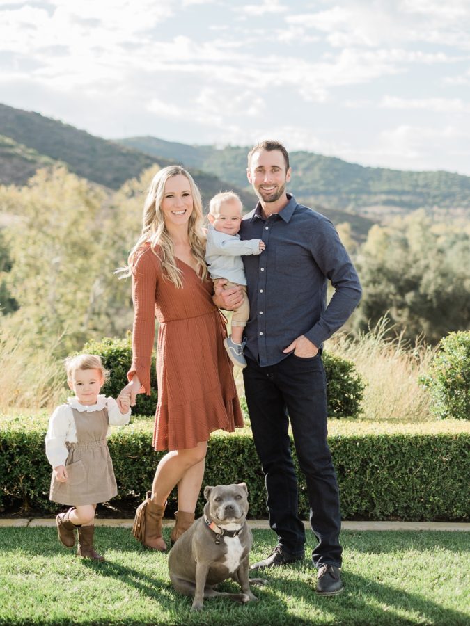 Poway Family Photographer with Dog