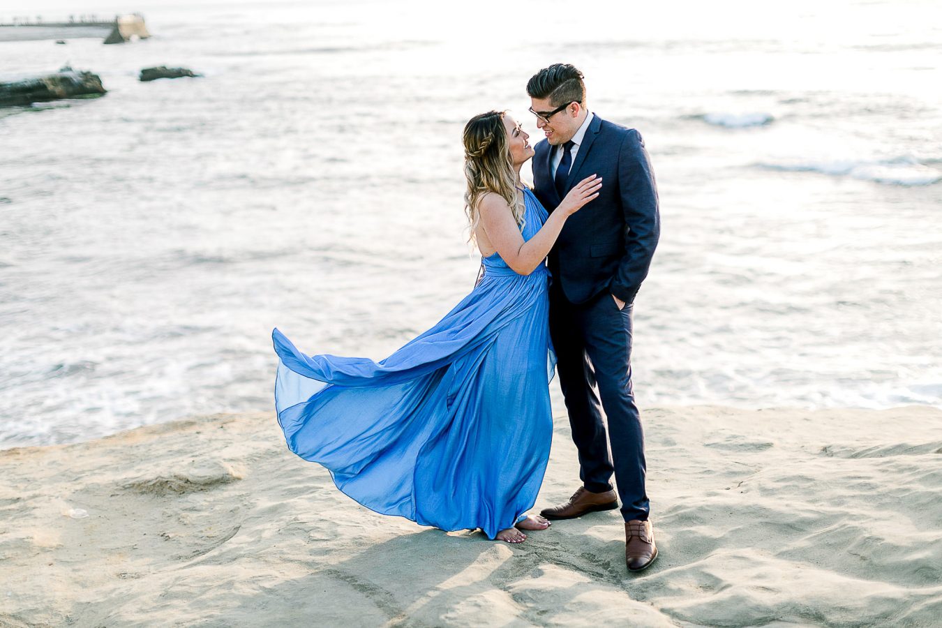 La Jolla Cove Beach Engagement San Diego Pictures