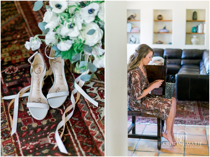 wedding shoes | Darlington House La Jolla Wedding Photo | © Kristine Marie Photography (4)