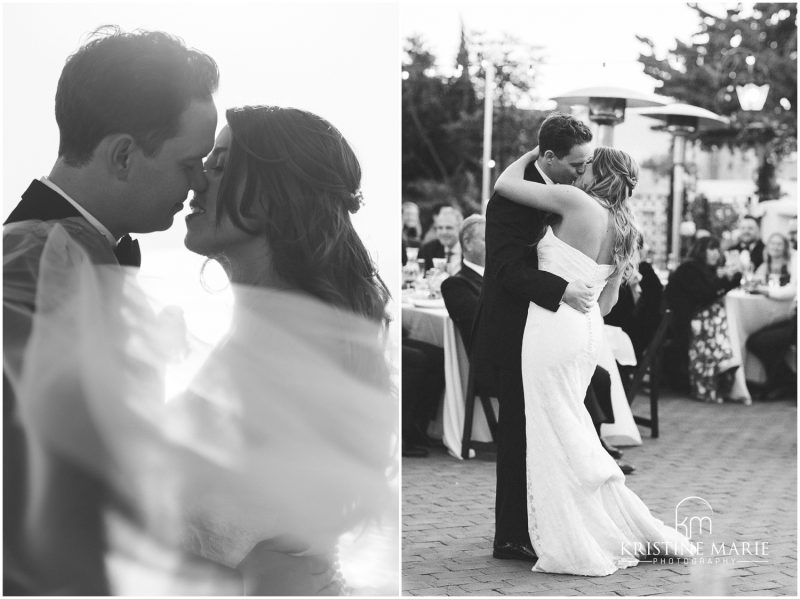 black and white first dance Darlington House La Jolla Wedding Photo | © Kristine Marie Photography (30)