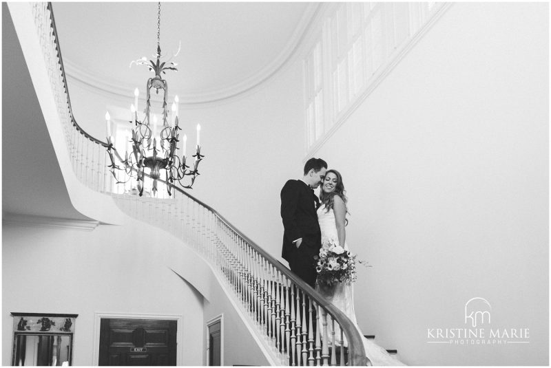 staircase Darlington House La Jolla Wedding Photo | © Kristine Marie Photography (32)