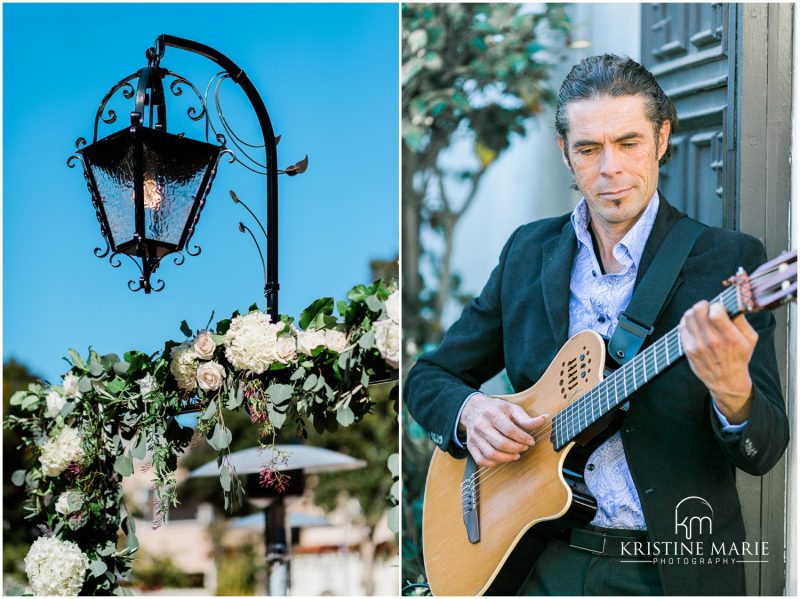 spanish guitarist architecture Darlington House La Jolla Wedding Photo | © Kristine Marie Photography (43)