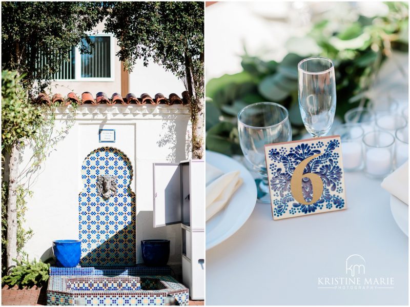 spanish decor tile Darlington House La Jolla Wedding Photo | © Kristine Marie Photography (44)