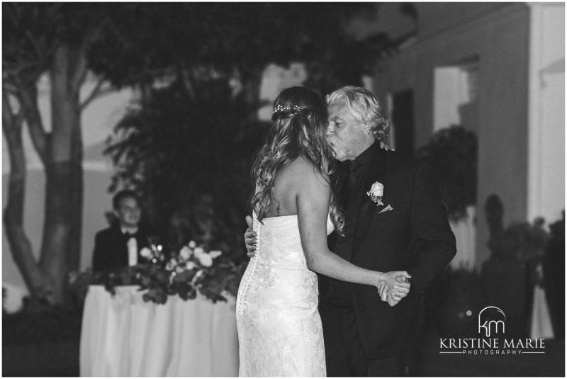 father daughter dance Darlington House La Jolla Wedding Photo | © Kristine Marie Photography (65)