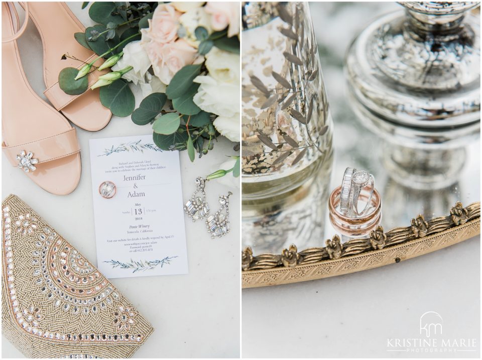 Bridal details flatlay | Ponte Winery Wedding Photo | Temecula Photographer | © Kristine Marie Photography (61)