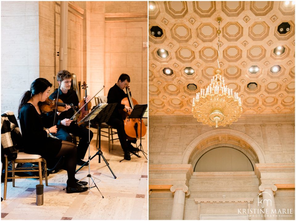 Trio Orchestra photo | Asian Art Museum San Francisco Wedding Photographer | © Kristine Marie Photography 