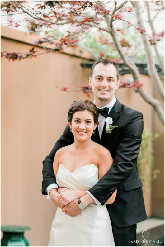 romantic photo bride groom | Asian Art Museum San Francisco Wedding Photographer | © Kristine Marie Photography 