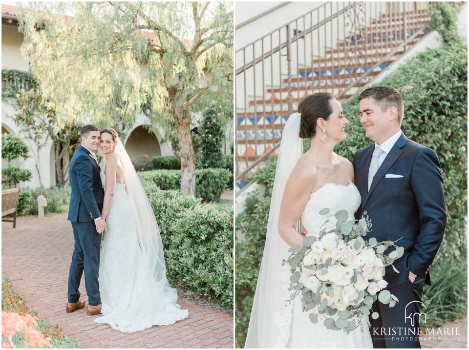 romantic bride groom portrait Ponte Winery Wedding Photo | Temecula Photographer | © Kristine Marie Photography (22)