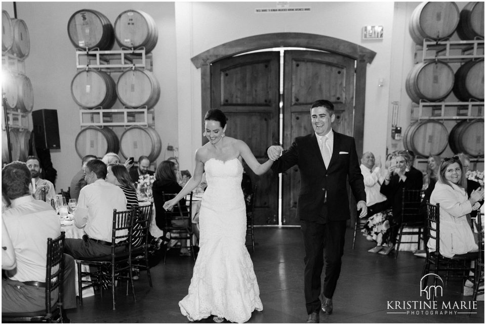 grand entrance bride groom Ponte Winery Wedding Photo | Temecula Photographer | © Kristine Marie Photography (12)