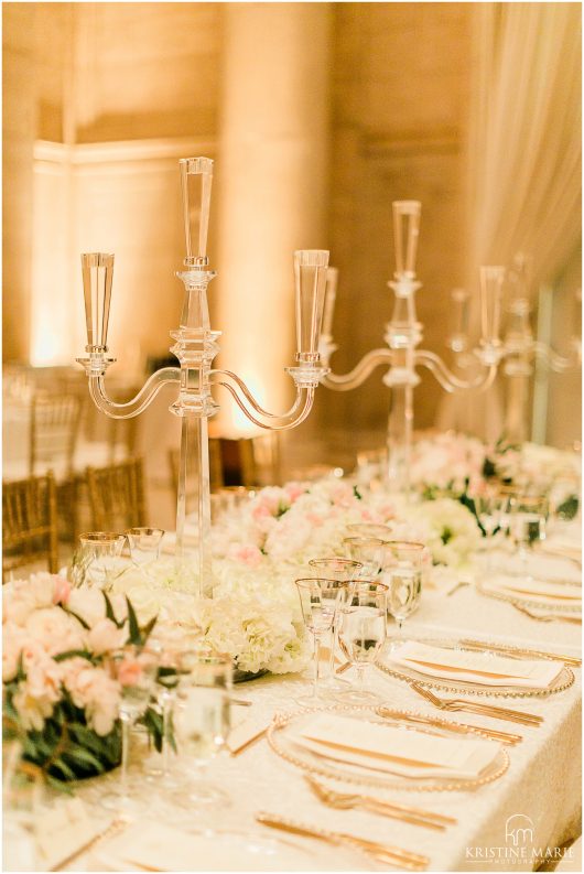 candleabra reception details photo | Asian Art Museum San Francisco Wedding Photographer | © Kristine Marie Photography 