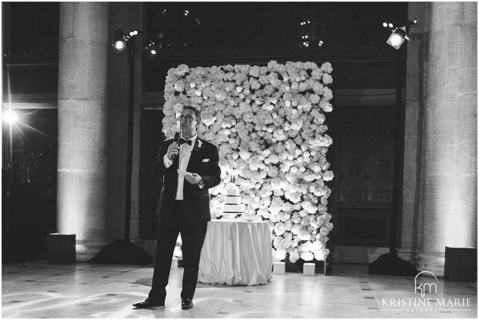 father of bride speech reception details photo | Asian Art Museum San Francisco Wedding Photographer | © Kristine Marie Photography 