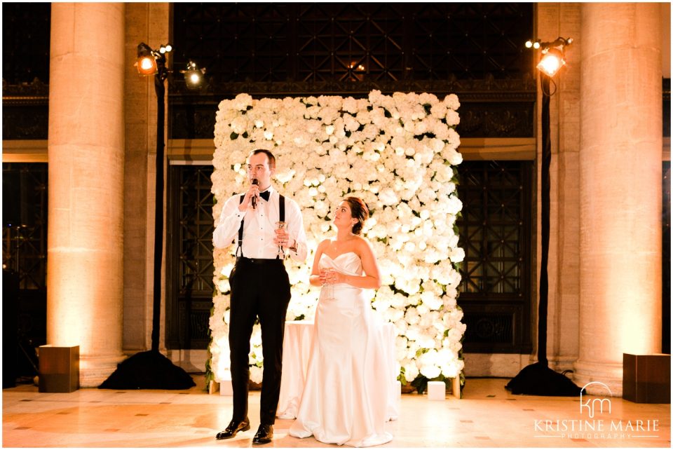 bride groom thank you reception details photo | Asian Art Museum San Francisco Wedding Photographer | © Kristine Marie Photography 