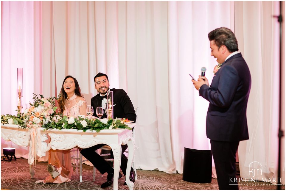 Westin Gaslamp Quarter Hotel San Diego Wedding Photo | best man speech | © Kristine Marie Photography (71)