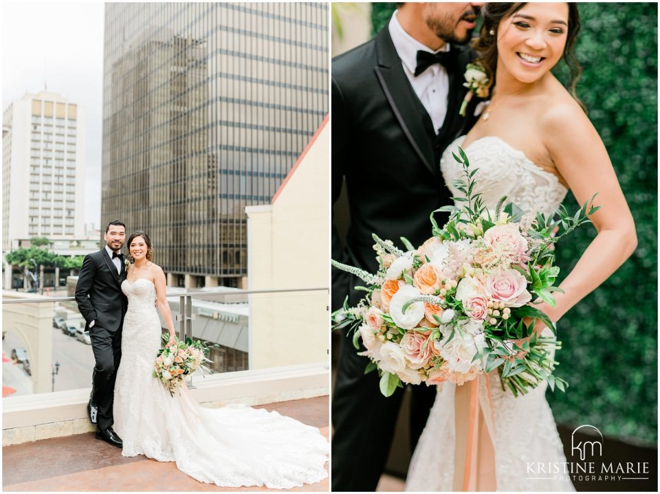 Westin Gaslamp Quarter Hotel San Diego Wedding Photo | bride groom terrace | © Kristine Marie Photography (20)