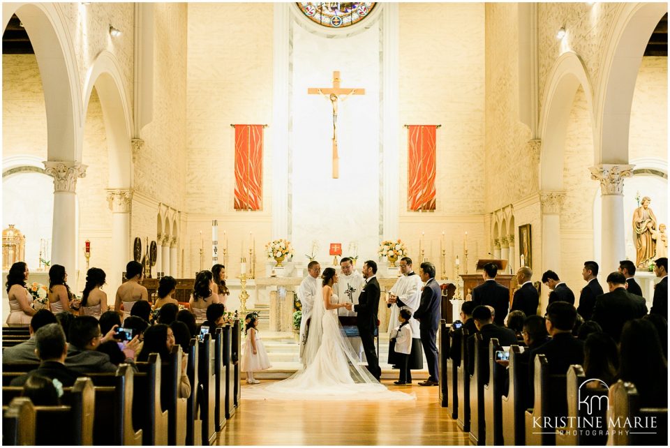 exchanging vows | San Diego Wedding Photo | St. Joseph Cathedral | © Kristine Marie Photography (30)