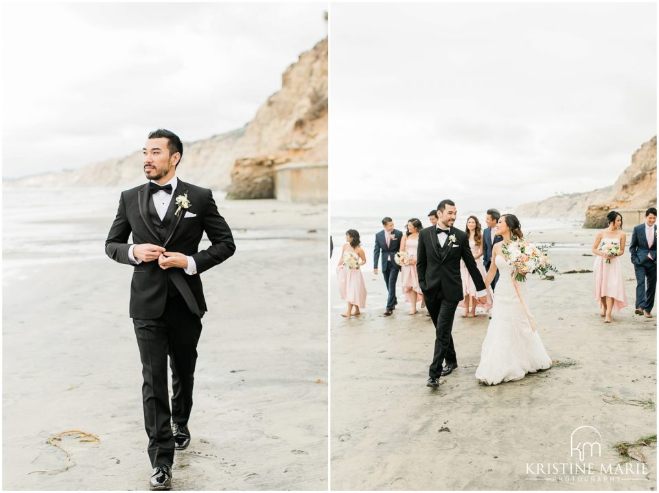 Wedding Party Scripps Pier Beach San Diego Wedding Photo | © Kristine Marie Photography (39)